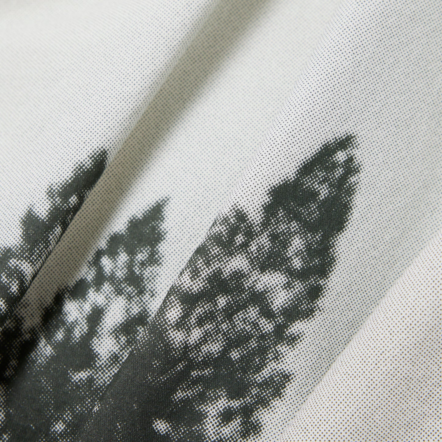 Camisa En Sarga De Algodón Estampada De Corte Relaxed