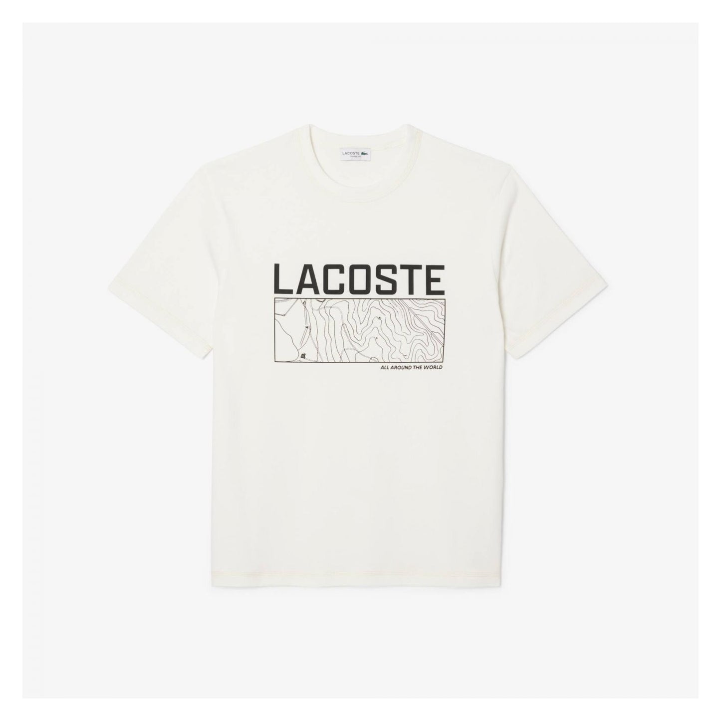 Camiseta De Algodón Estampada De Peso Medio