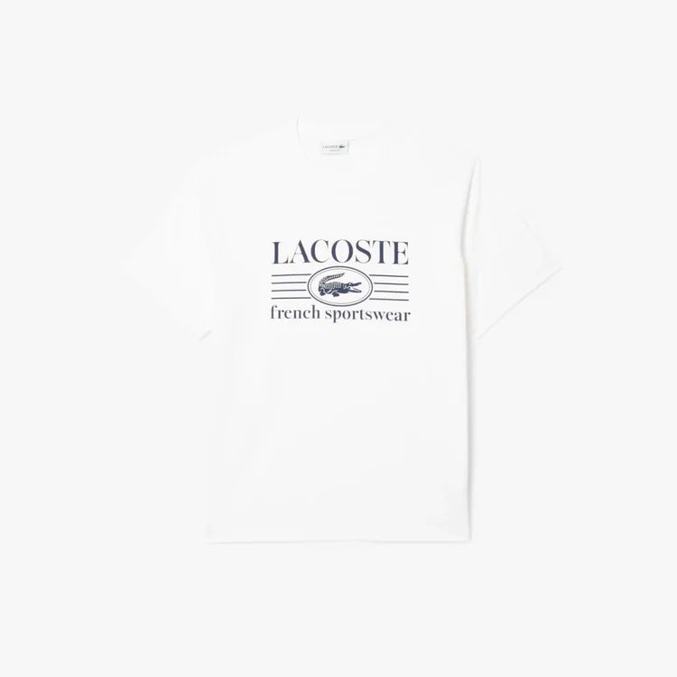 Camiseta De Algodón De Fit Clásico Con Estampado