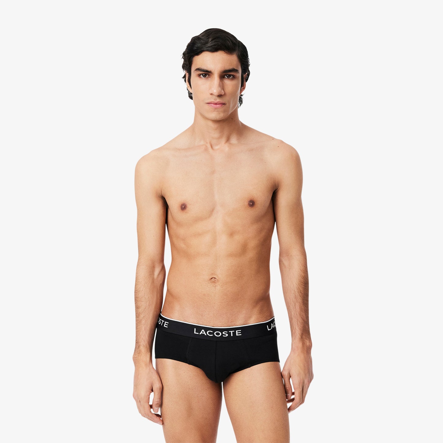 Pack De 3 Slips De Algodón Liso Con Logotipo