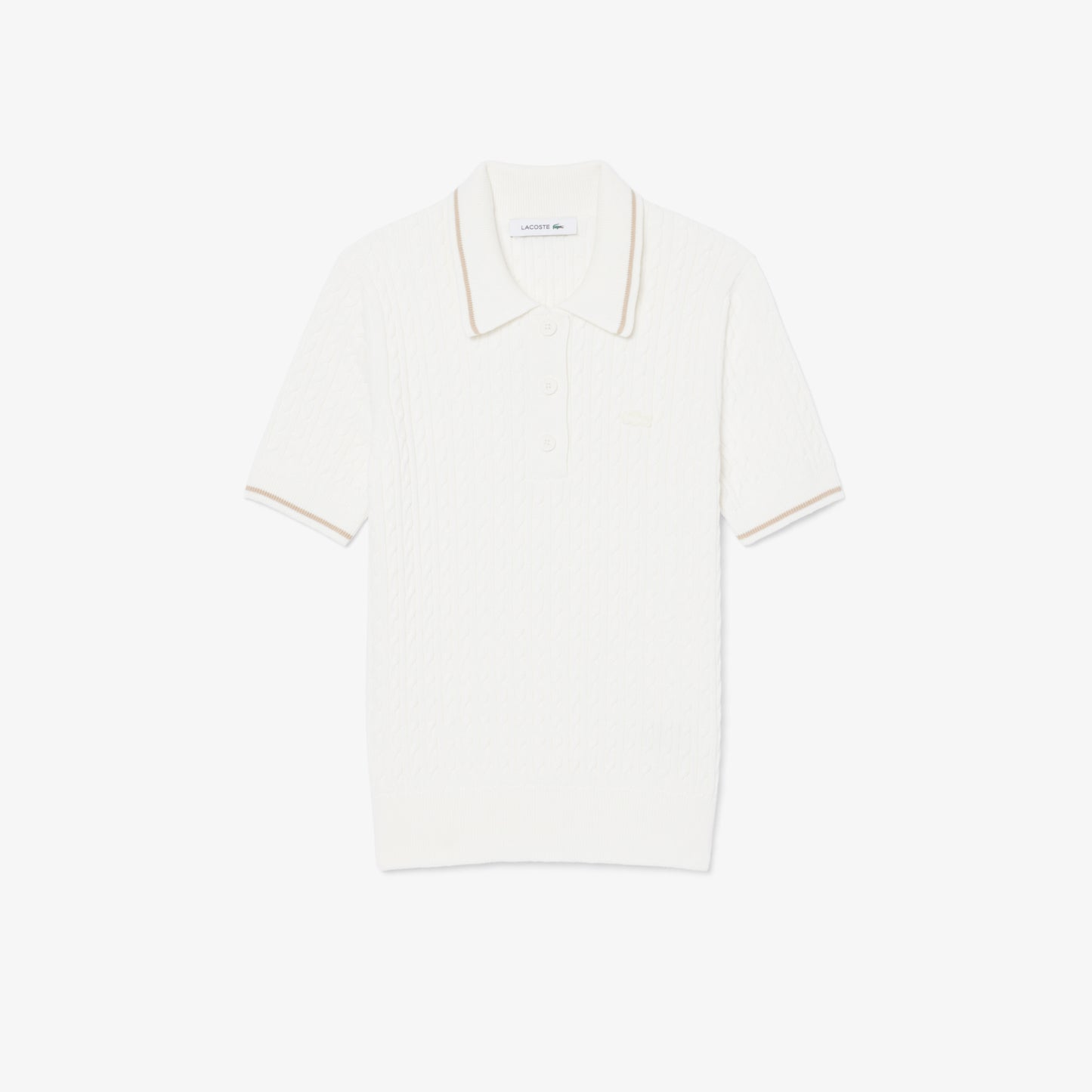 Jersey De Cuello Polo De Punto Con Ochos Y Rayas
