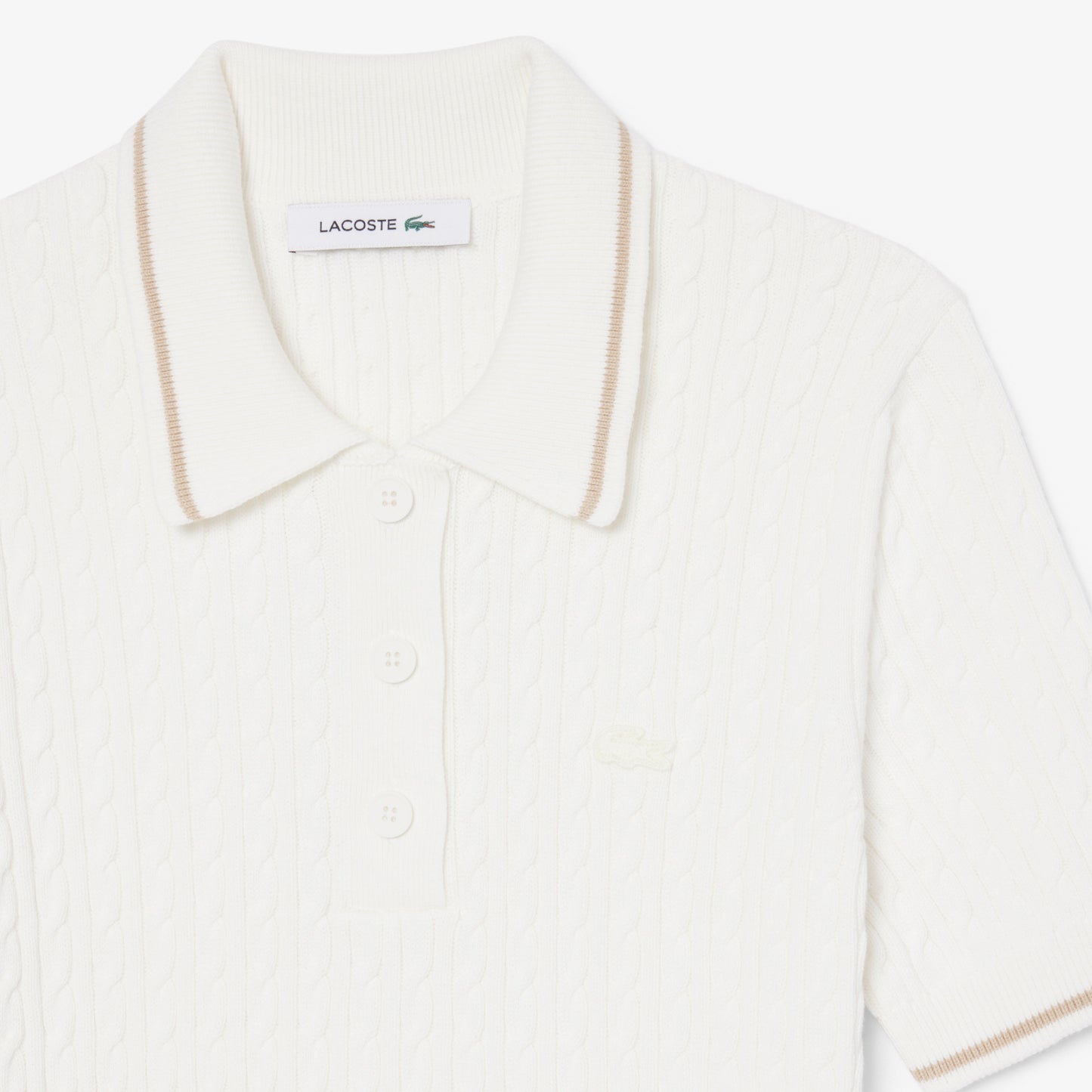 Jersey De Cuello Polo De Punto Con Ochos Y Rayas