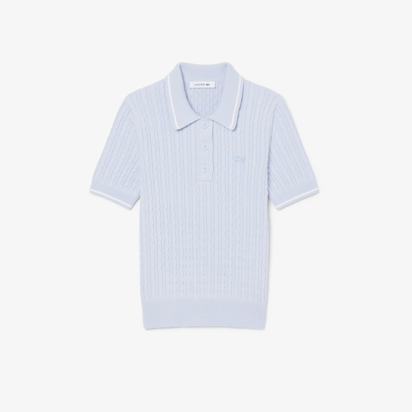 Jersey De Cuello Polo De Punto Con Ochos Y Rayas