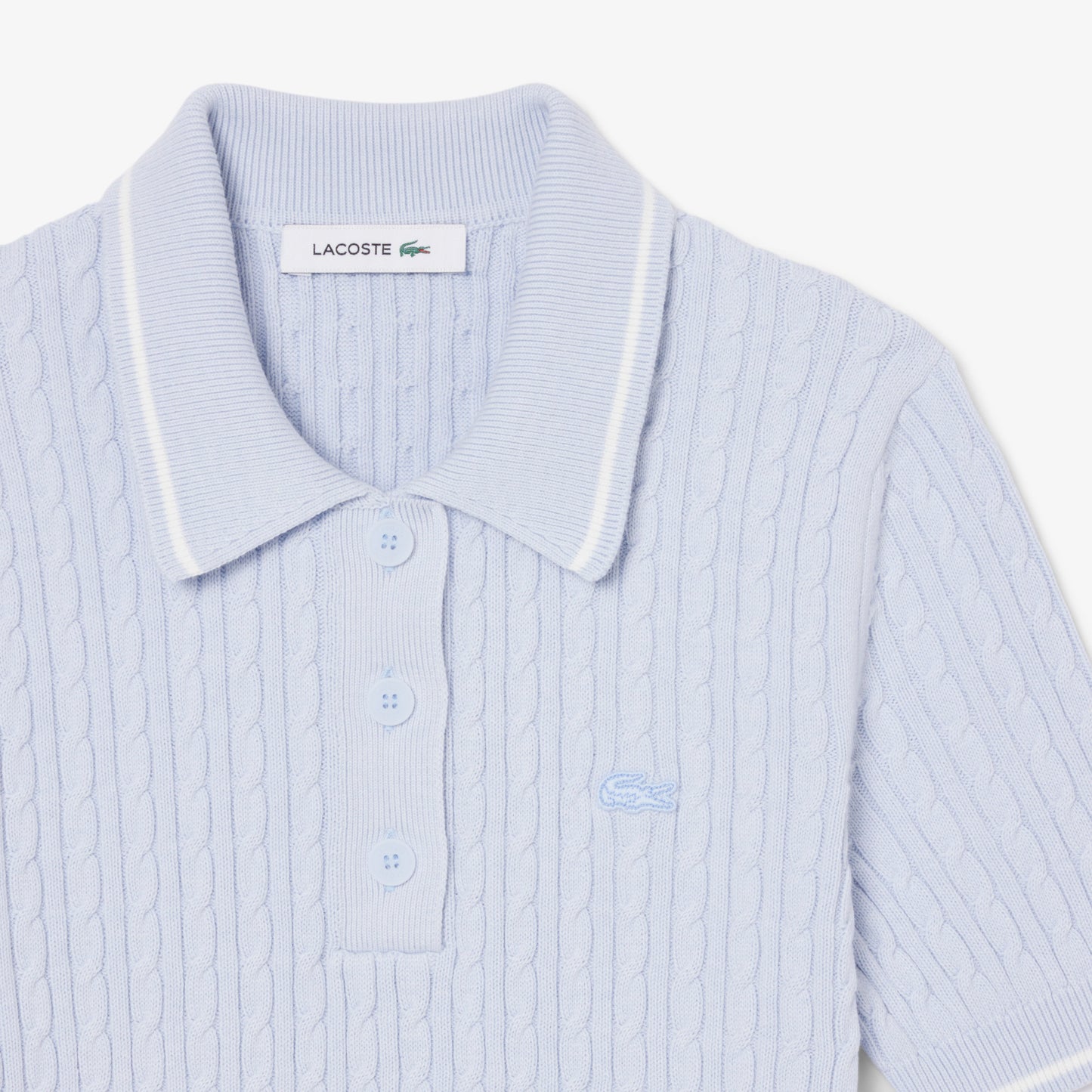 Jersey De Cuello Polo De Punto Con Ochos Y Rayas