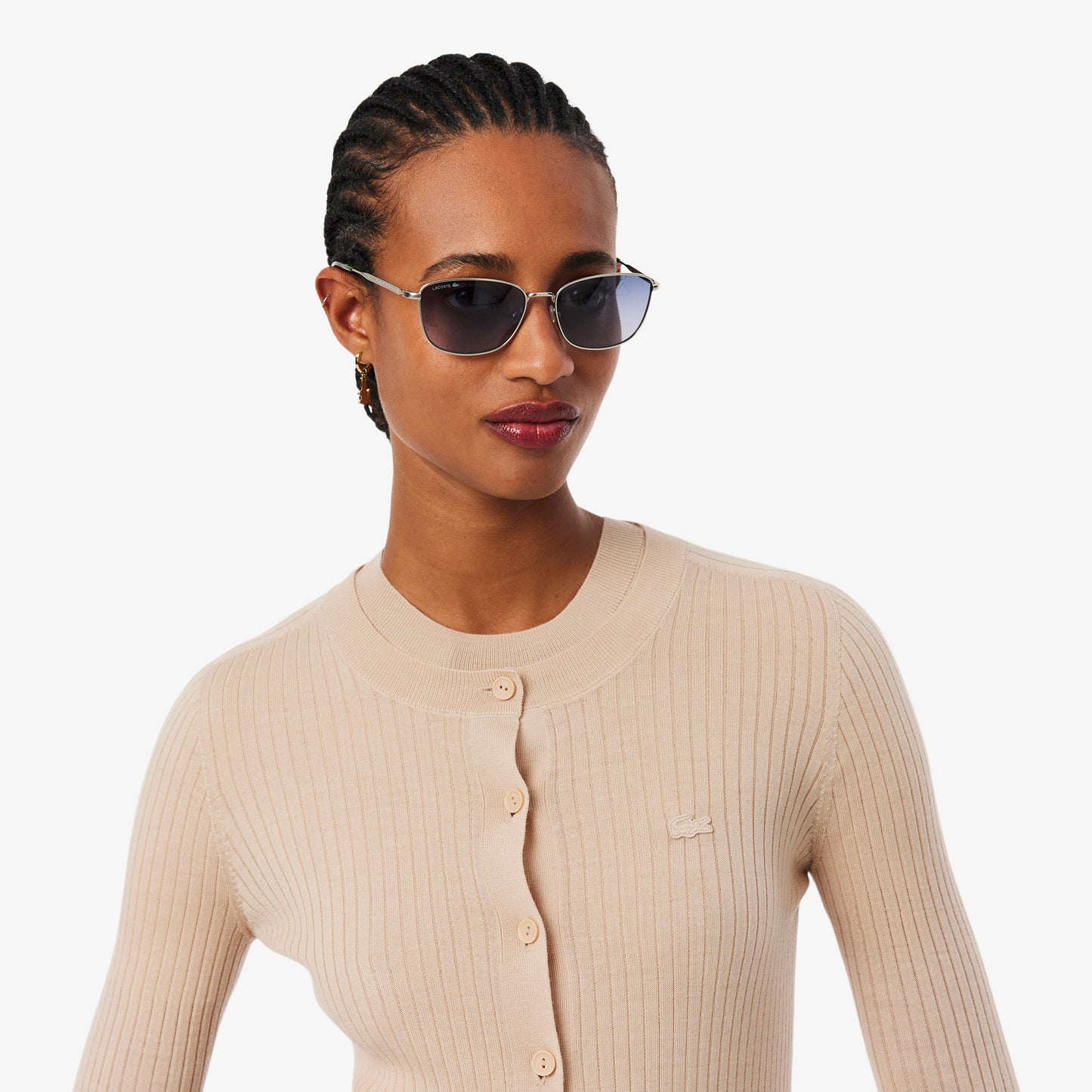 Chaqueta De Punto De Lana Merina En Punto De Canalé