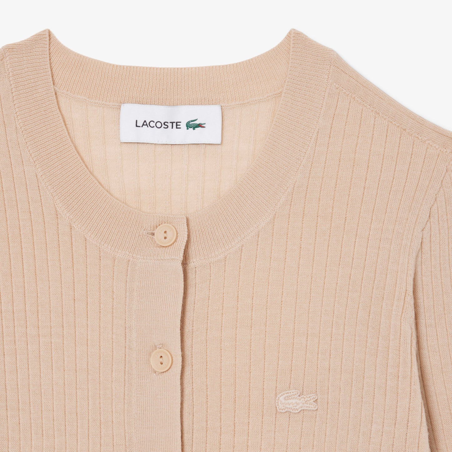 Chaqueta De Punto De Lana Merina En Punto De Canalé