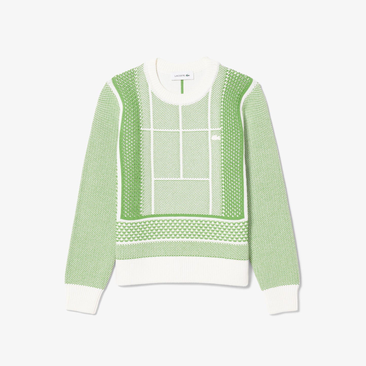 Jersey De Jacquard Gráfico Con Pista De Tenis
