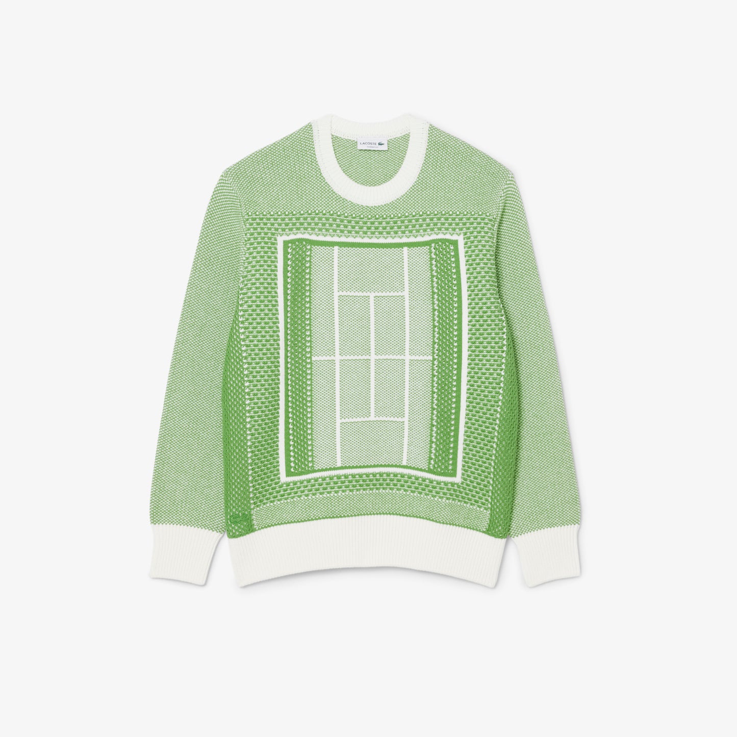 Jersey De Jacquard Gráfico Con Pista De Tenis