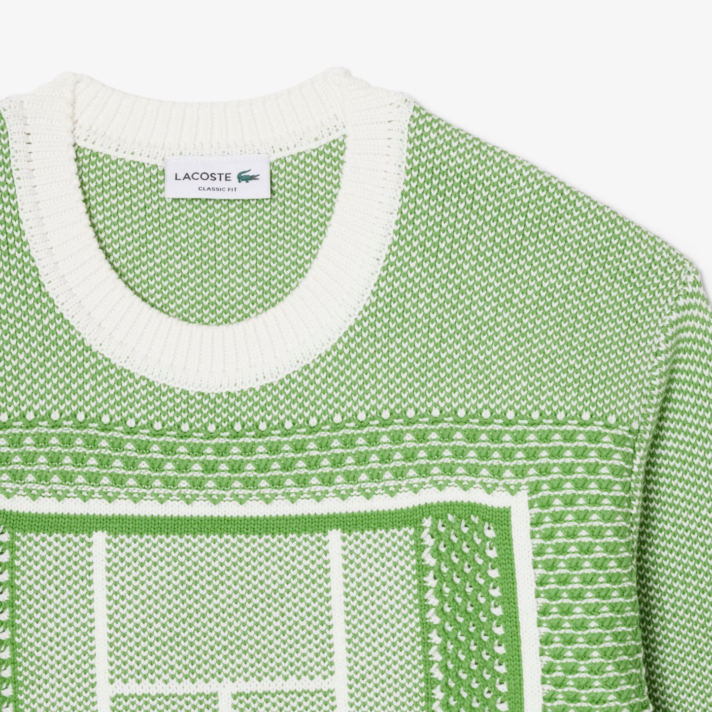 Jersey De Jacquard Gráfico Con Pista De Tenis
