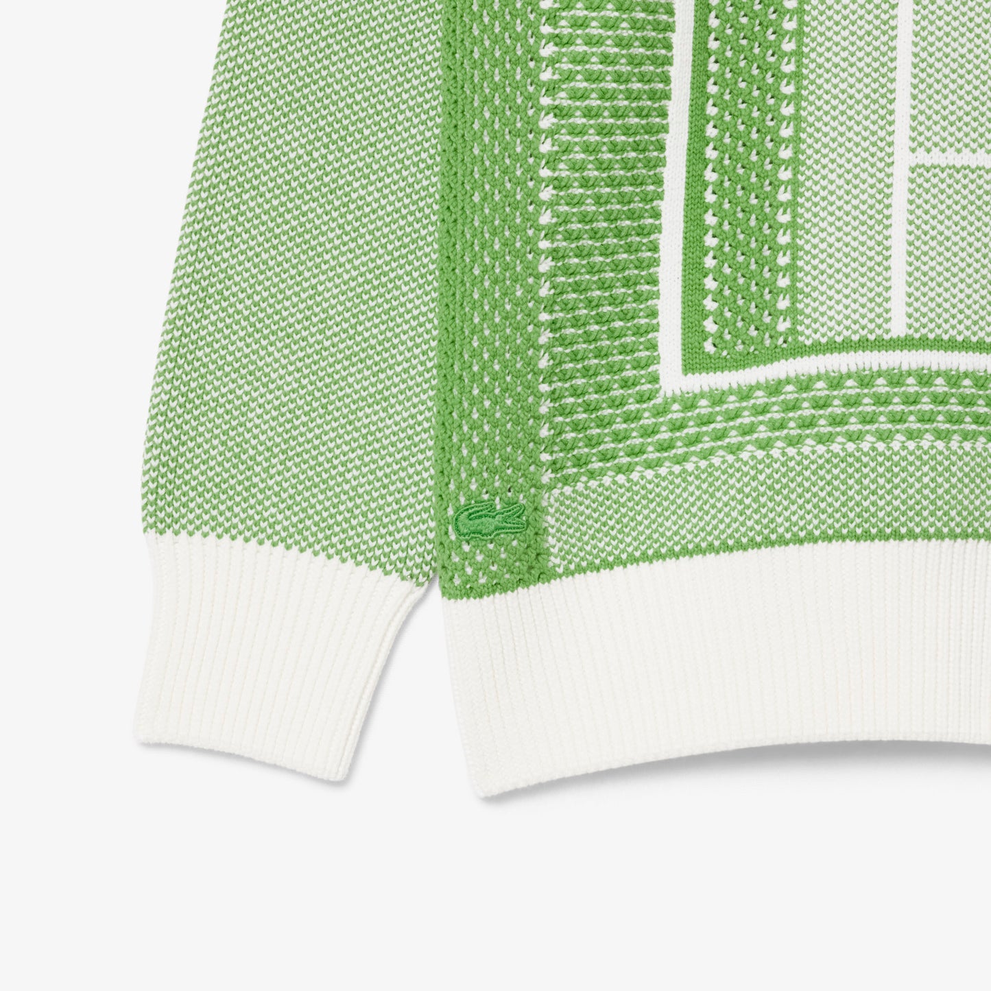 Jersey De Jacquard Gráfico Con Pista De Tenis