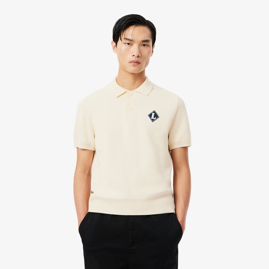 Jersey De Cuello Polo Con Insignia En Contraste De Fabricación Francesa