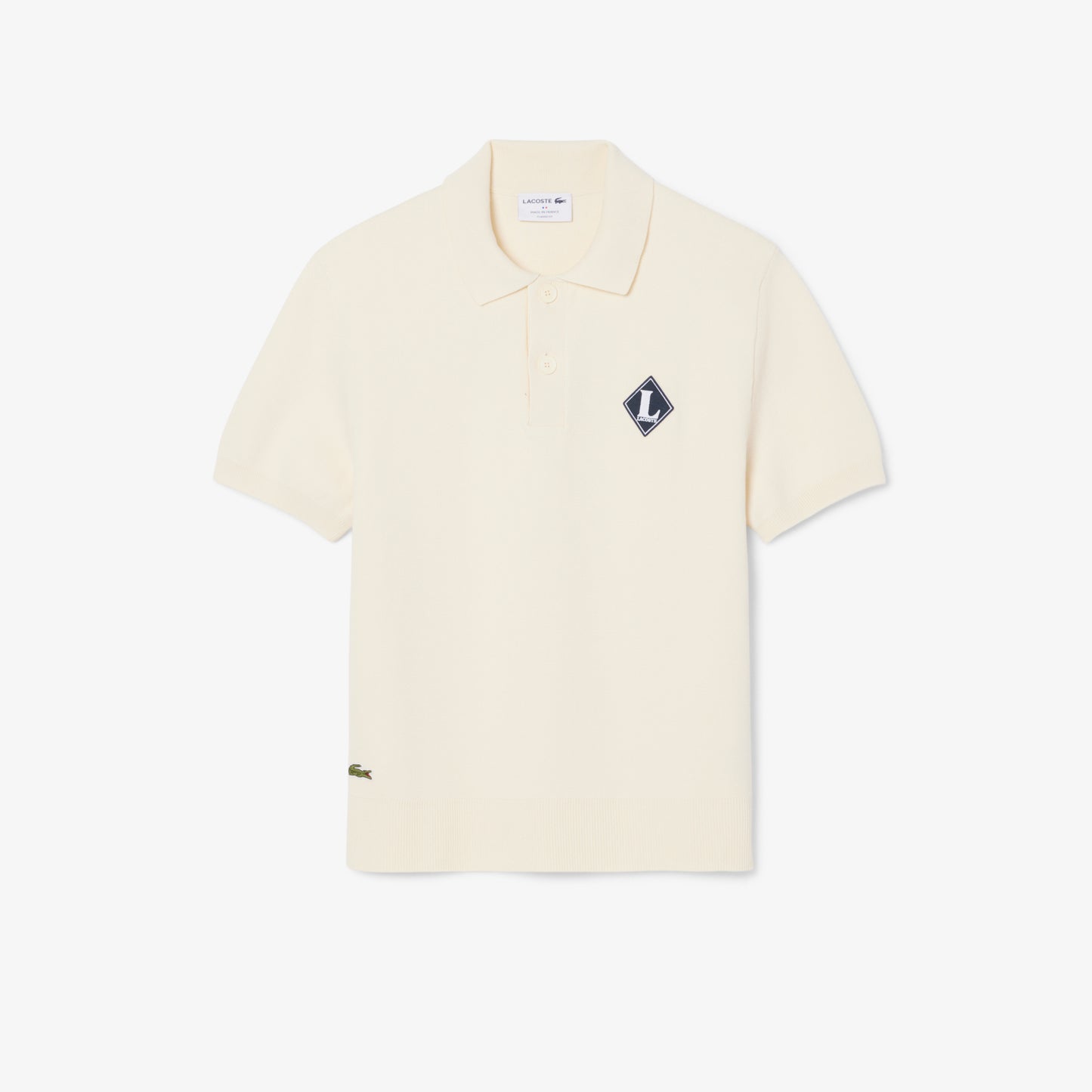 Jersey De Cuello Polo Con Insignia En Contraste De Fabricación Francesa