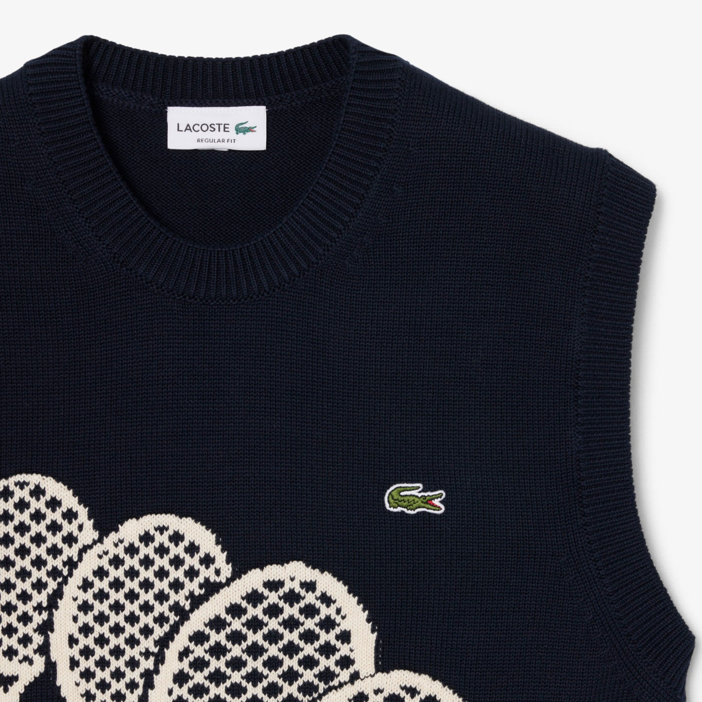 Chaleco De Punto De Jacquard De Algodón
