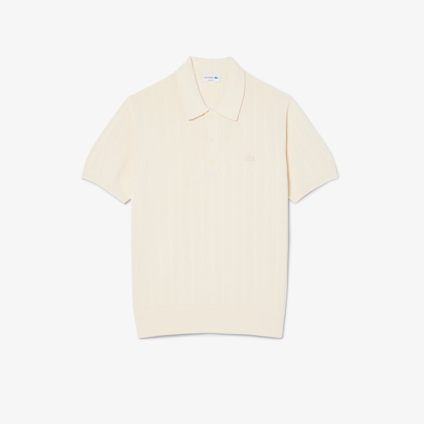 Jersey De Cuello Polo De Canalé Con Caída