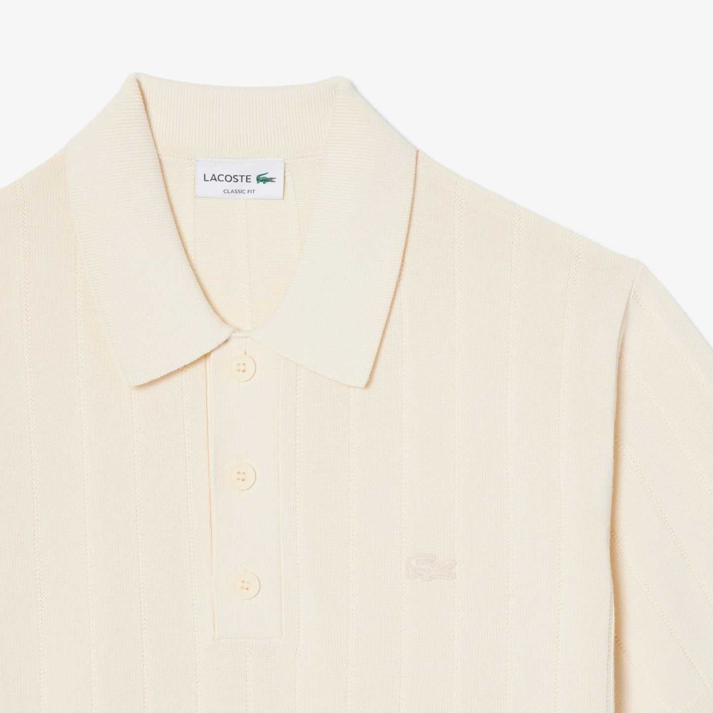 Jersey De Cuello Polo De Canalé Con Caída