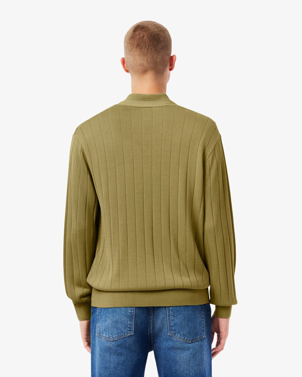 Chaqueta De Punto De Canalé Con Caída