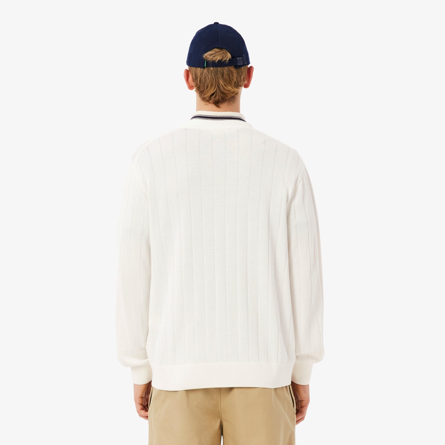 Chaqueta De Punto De Canalé Con Caída