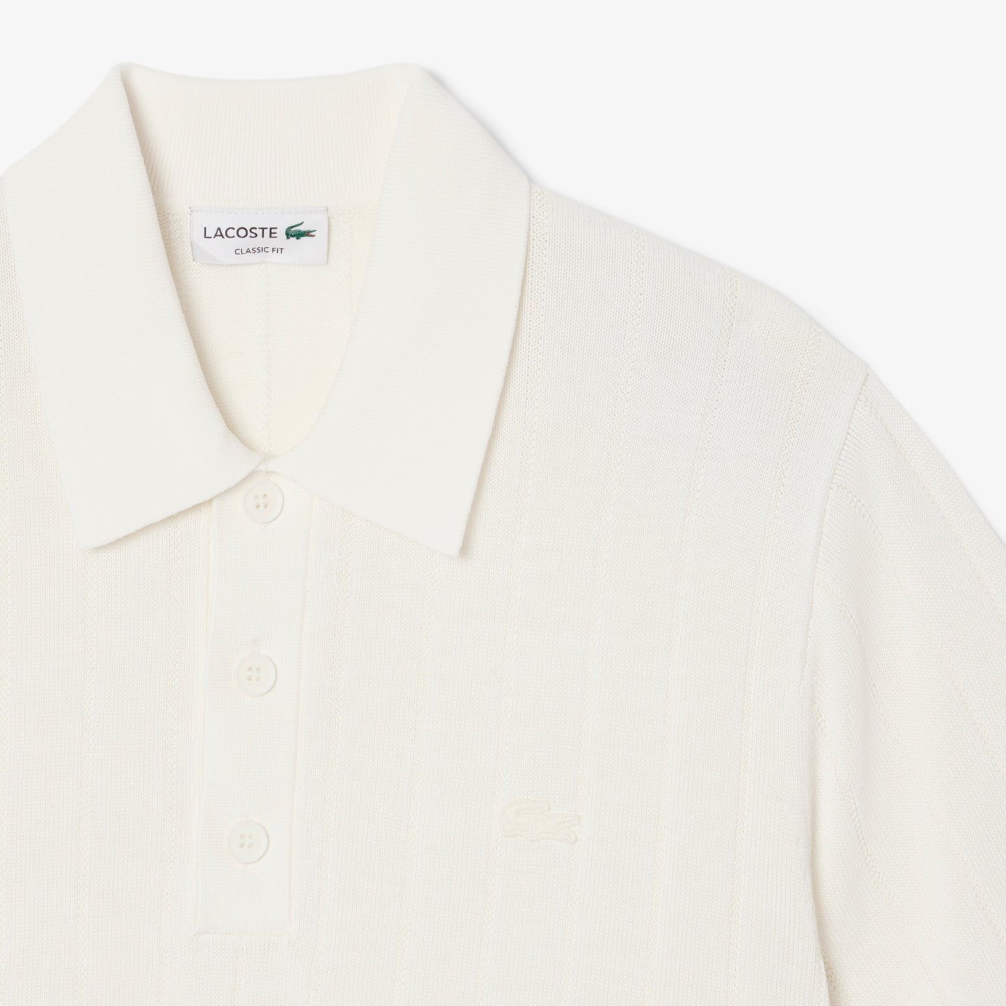 Jersey De Cuello Polo De Canalé Con Caída