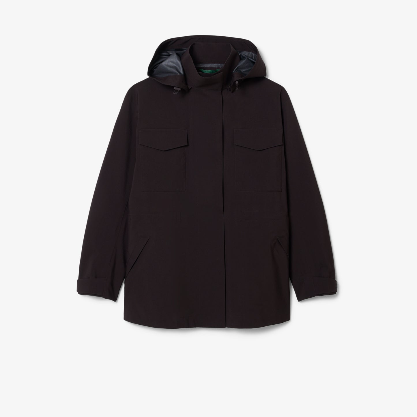 Parka Oversized Resistente Al Agua De Largo Medio