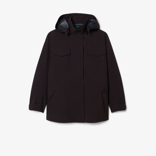 Parka Oversized Resistente Al Agua De Largo Medio