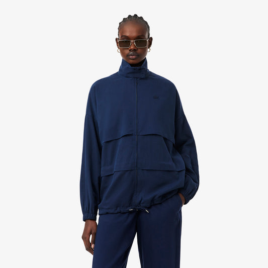 Chaqueta De Chándal Oversized De Mezcla De Lino
