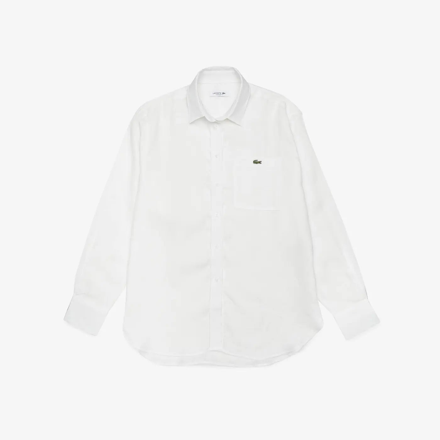 Camisa De Lino Rayada Oversized
