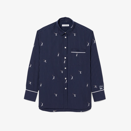 Camisa Oversized Con Motivos De Jacquard