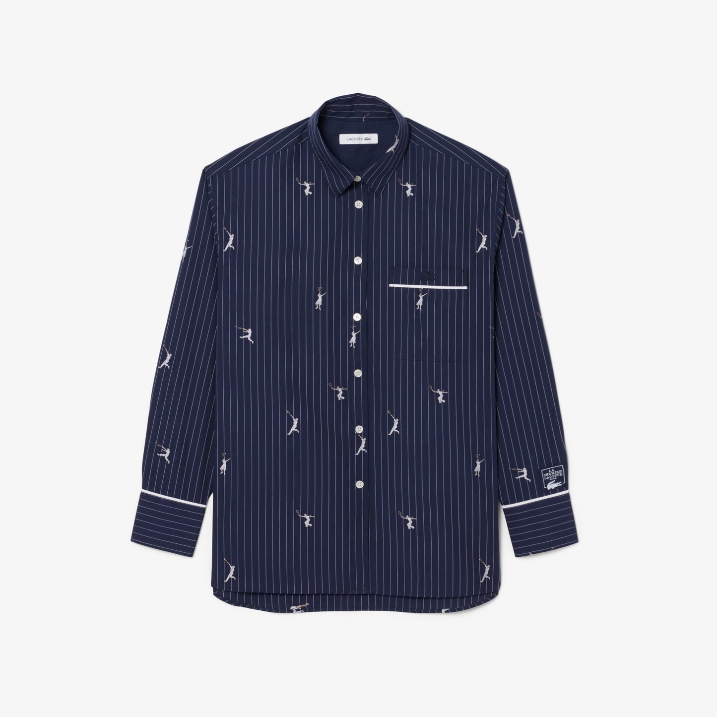Camisa Oversized Con Motivos De Jacquard