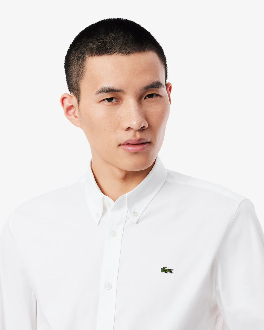 Camisa Ajustada De Algodón