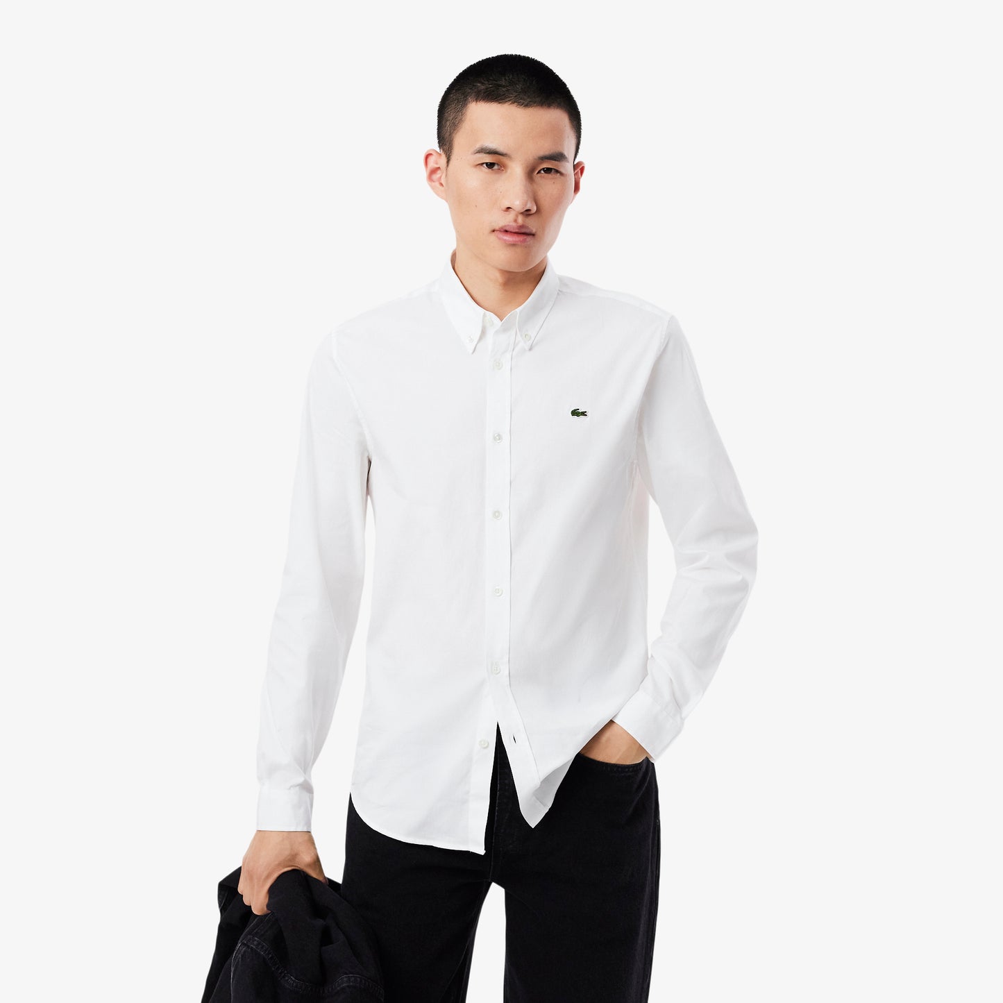 Camisa Ajustada De Algodón