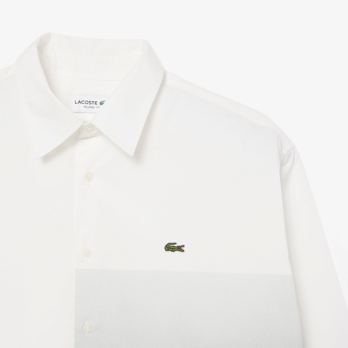 Camisa En Sarga De Algodón Estampada De Corte Relaxed
