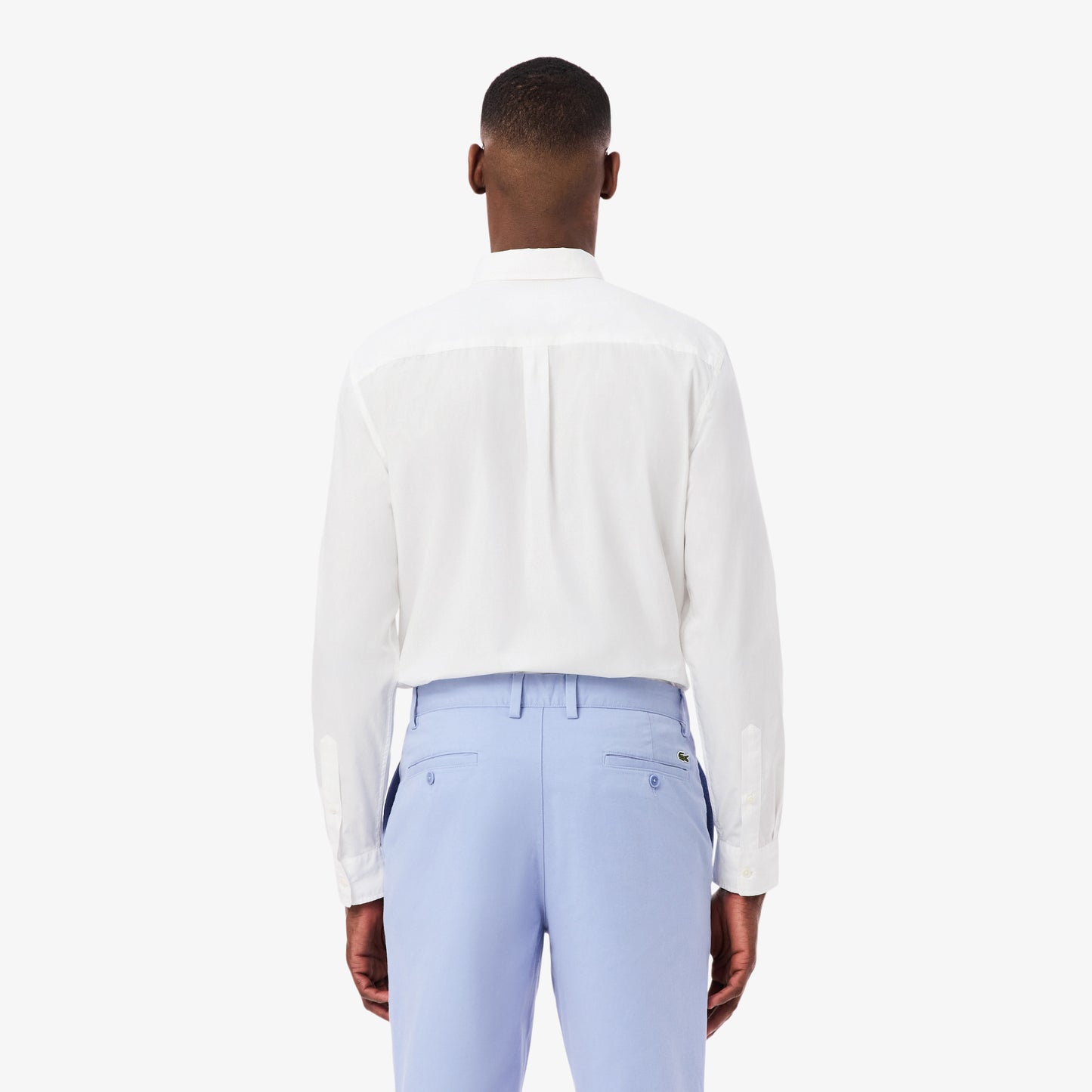 Camisa De Corte Regular De Popelín Elástico