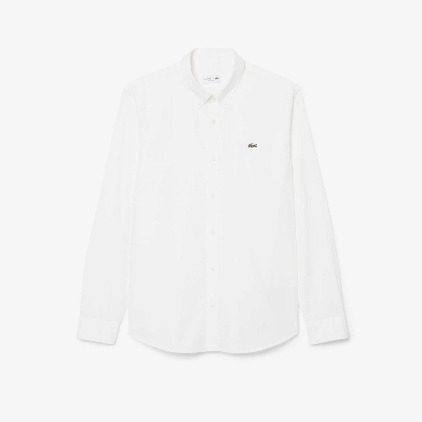 Camisa De Corte Regular De Popelín Elástico