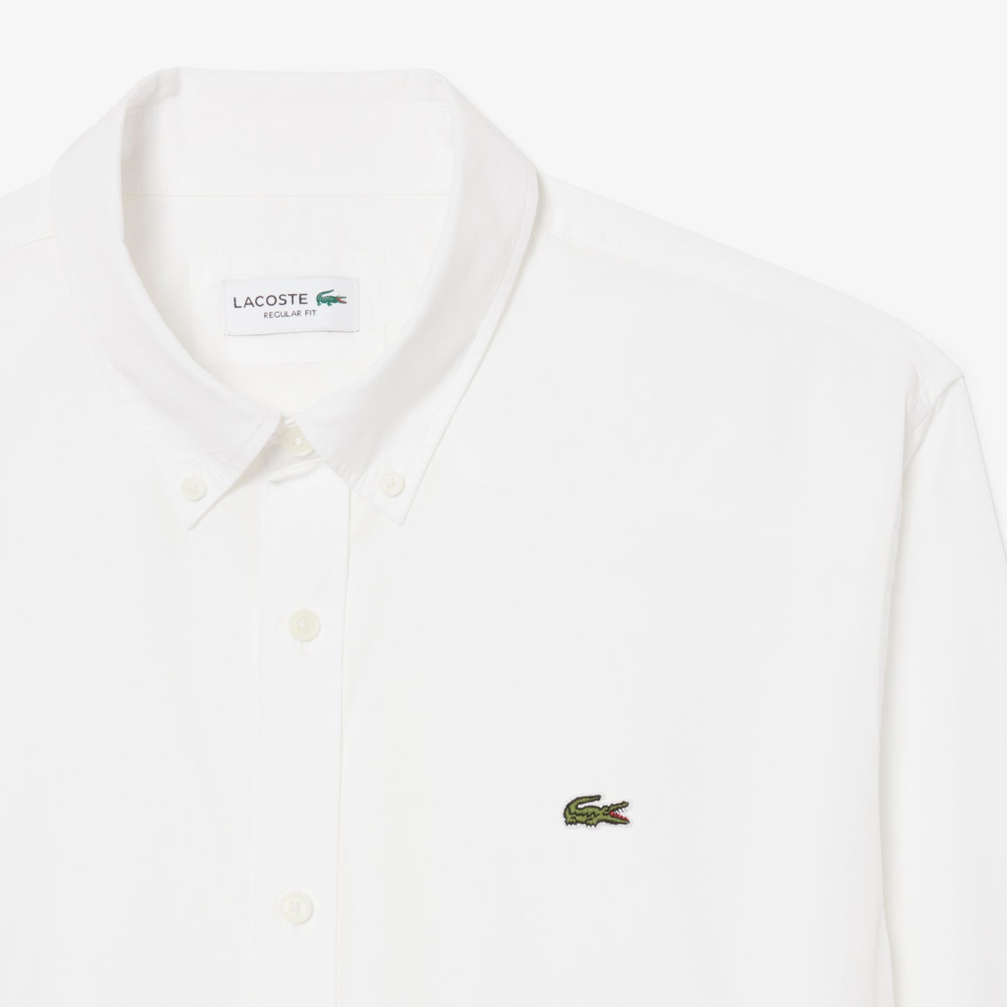 Camisa De Corte Regular De Popelín Elástico
