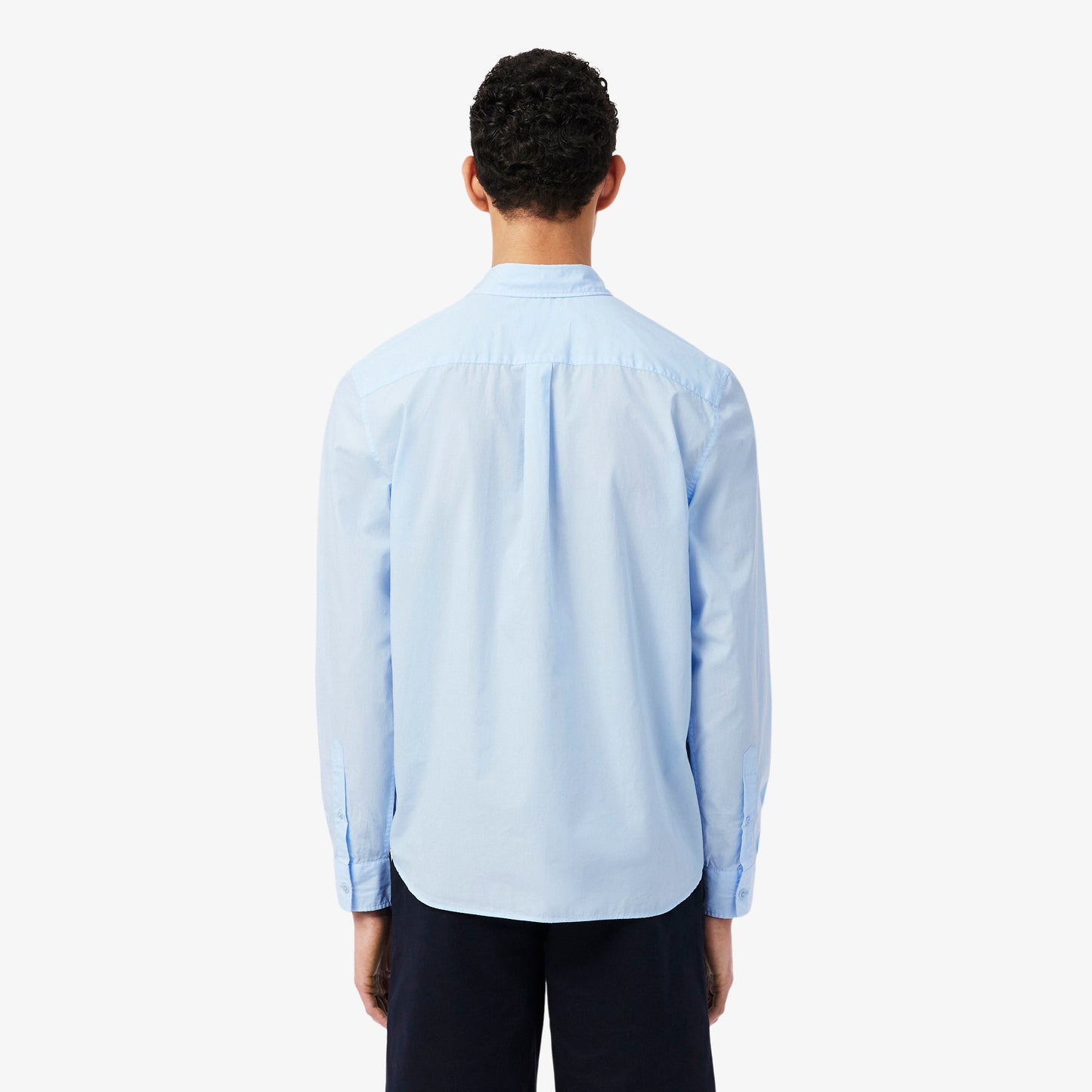 Camisa De Corte Regular De Popelín Elástico