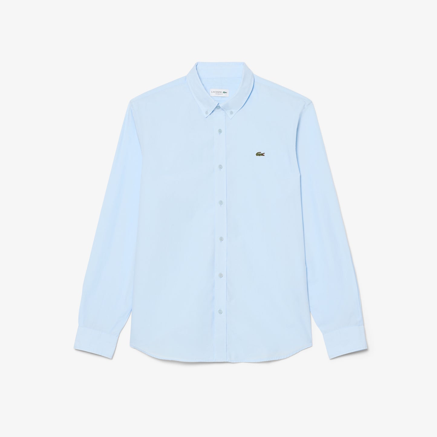 Camisa De Corte Regular De Popelín Elástico
