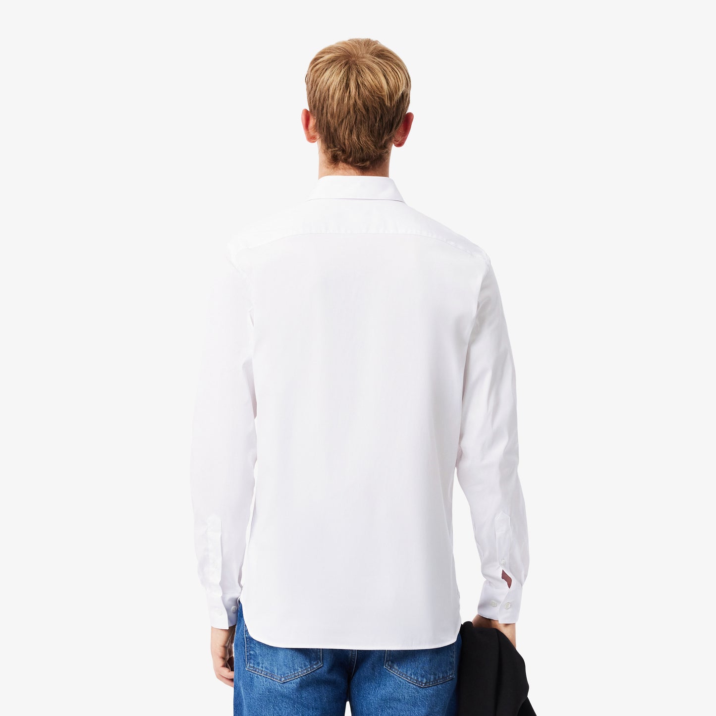 Camisa De Poplin Elastizada Slim Fit