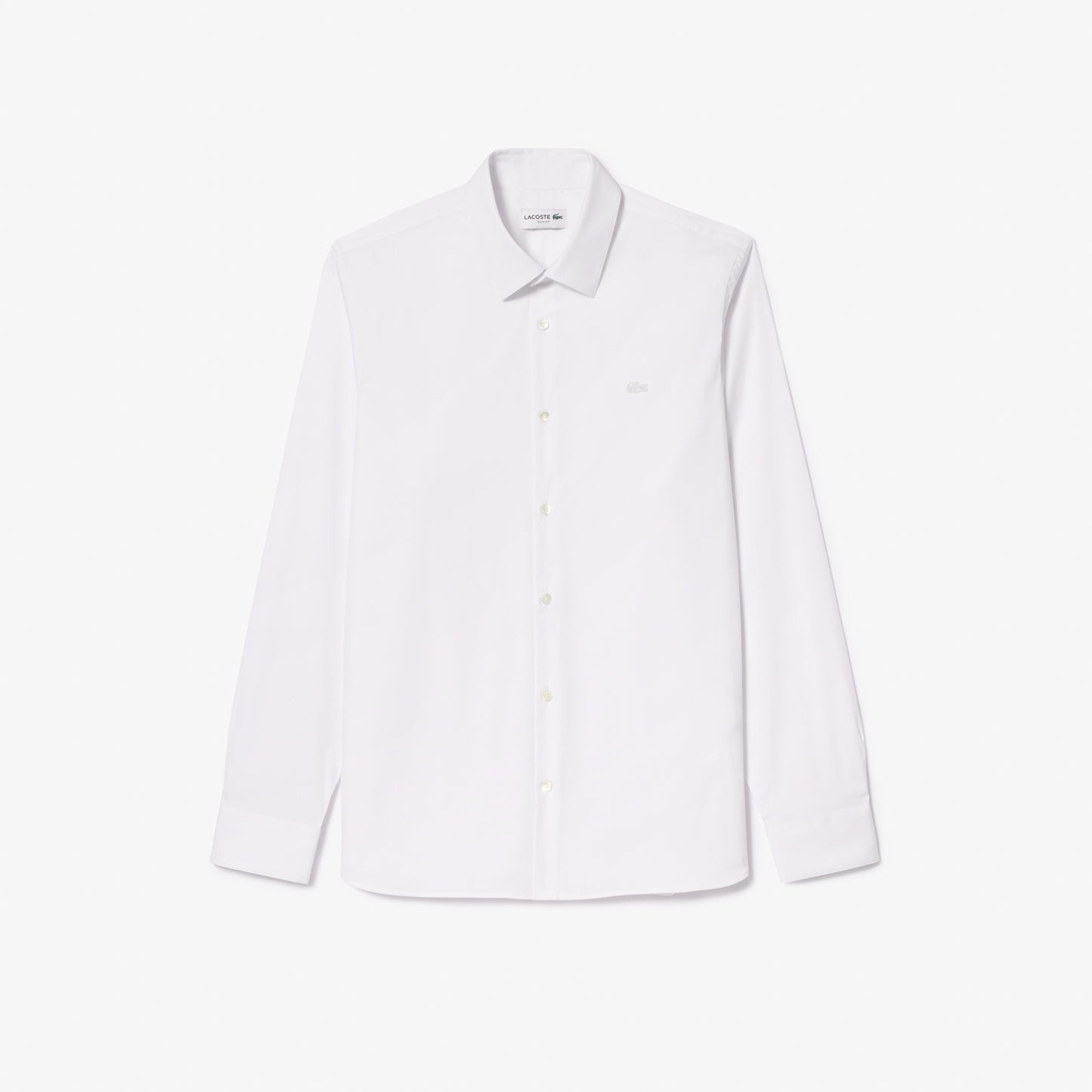 Camisa De Poplin Elastizada Slim Fit