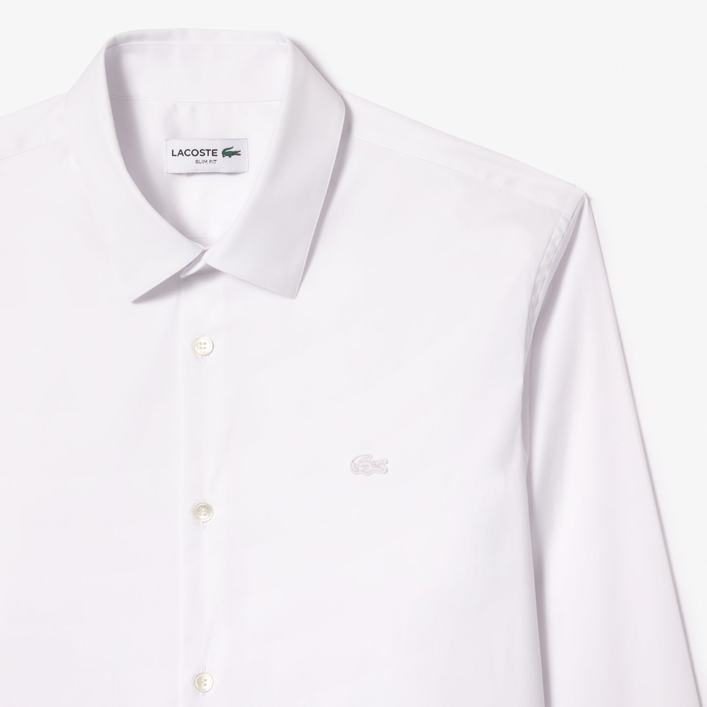 Camisa De Poplin Elastizada Slim Fit