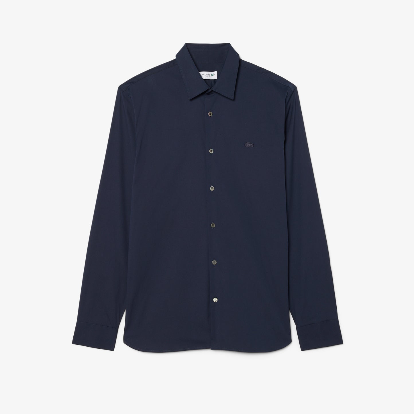 Camisa De Poplin Elastizada Slim Fit