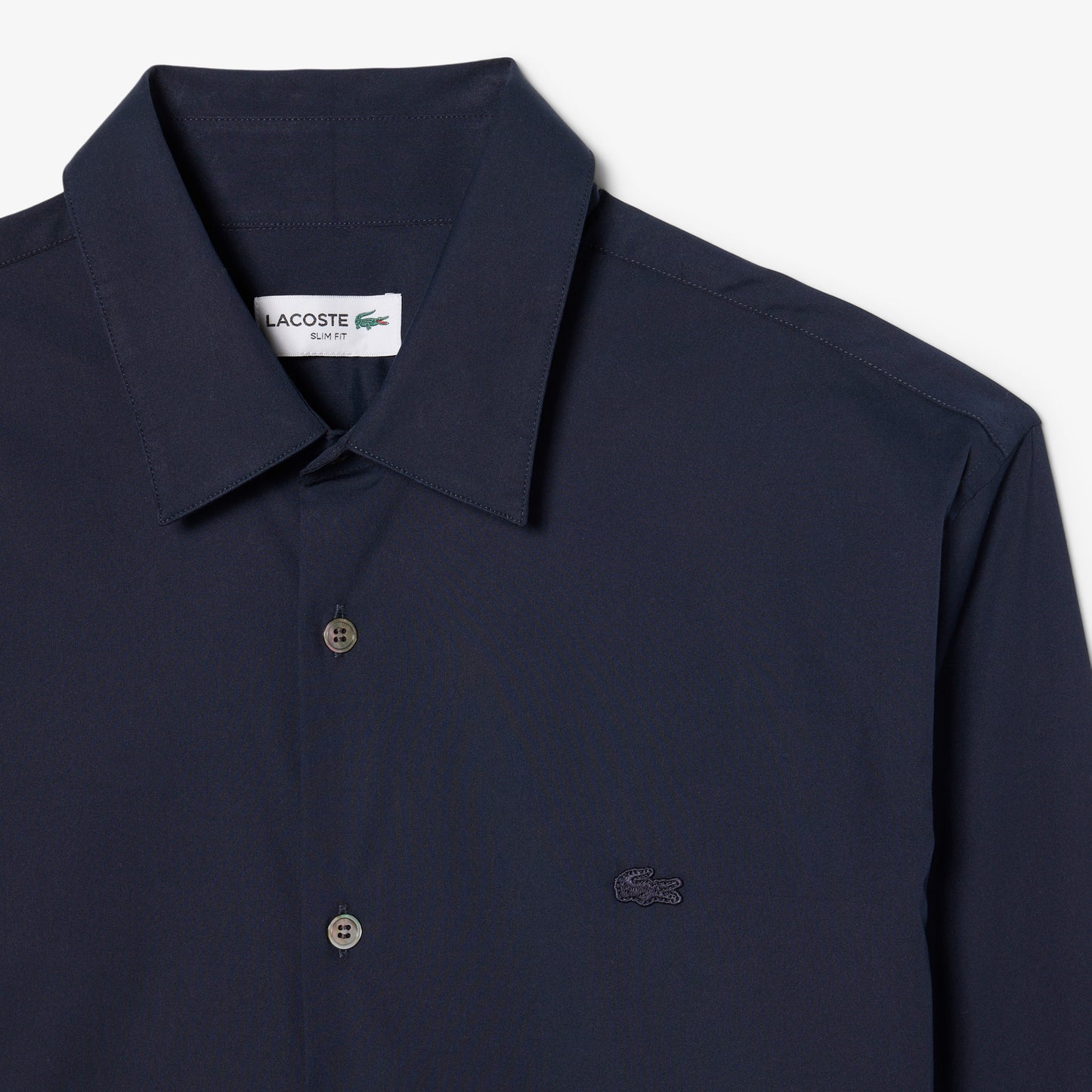 Camisa De Poplin Elastizada Slim Fit