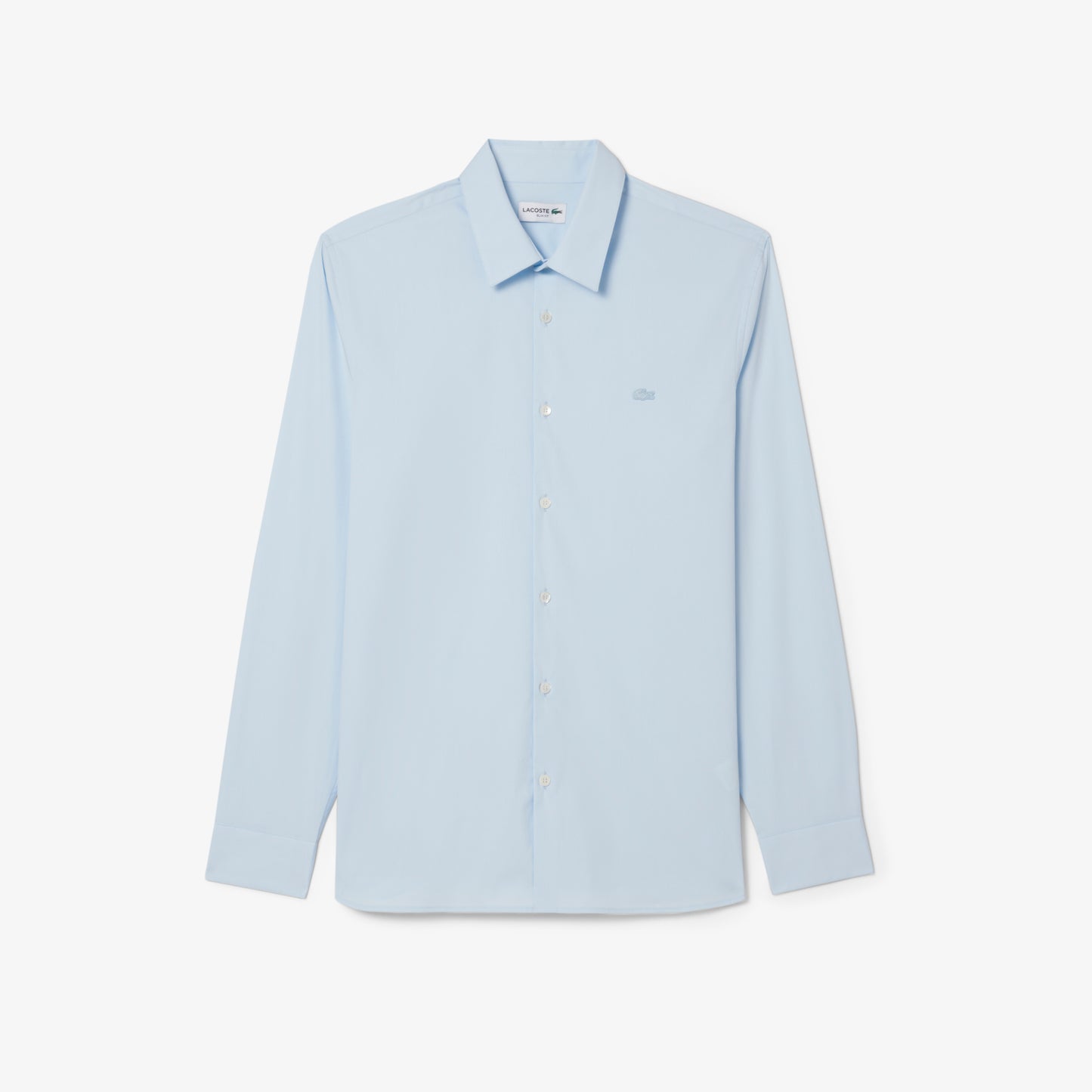 Camisa De Poplin Elastizada Slim Fit