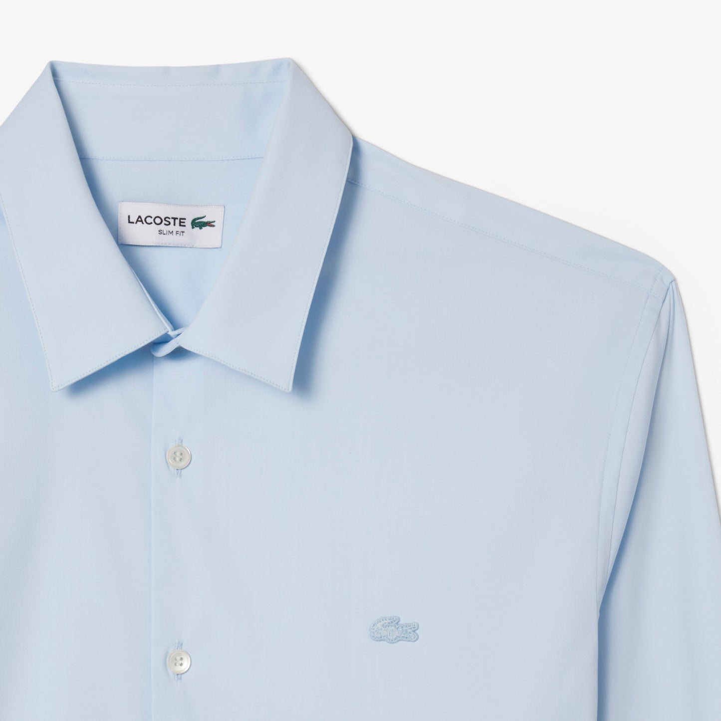 Camisa De Poplin Elastizada Slim Fit
