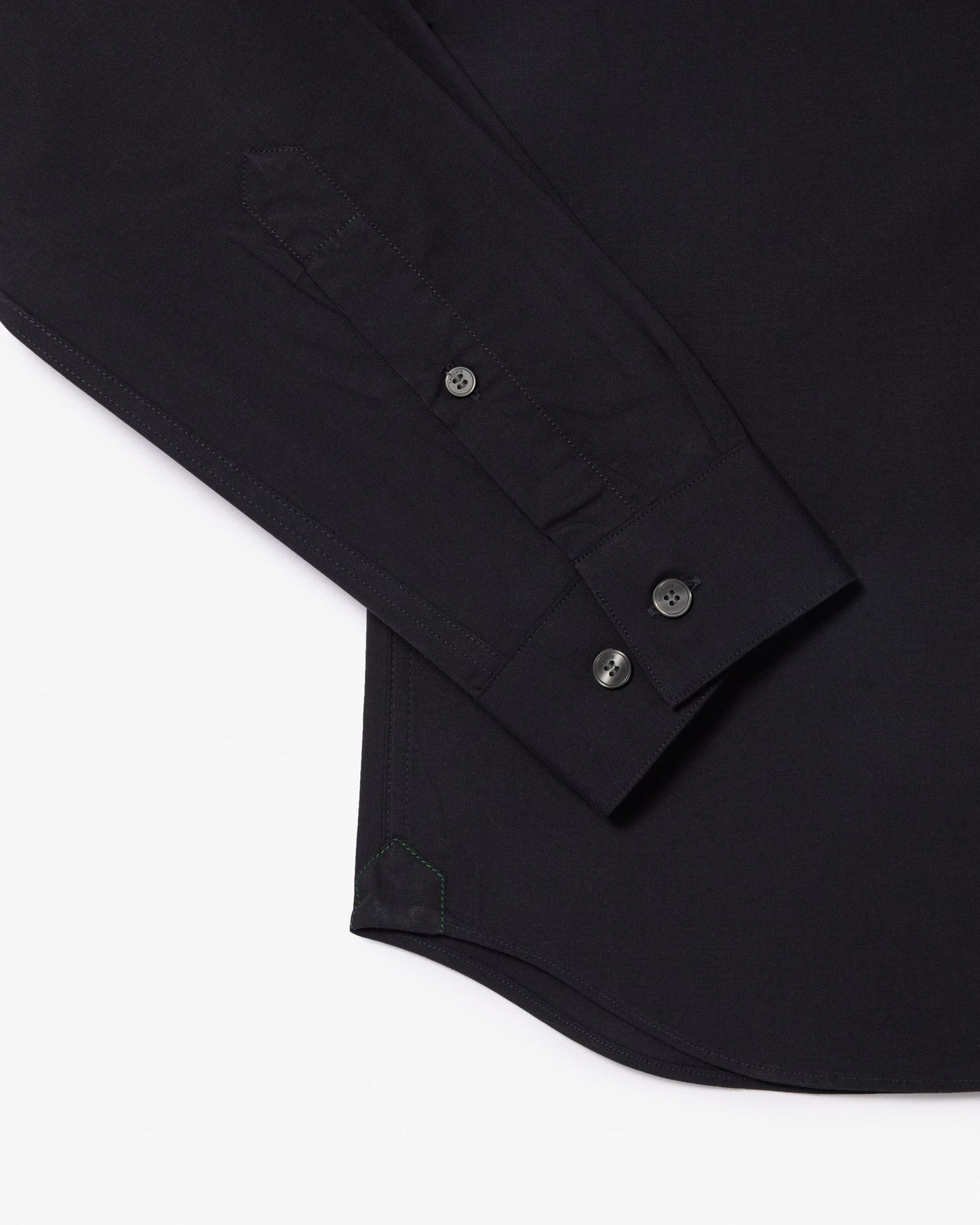 Camisa De Poplin Elástico De Corte Entallado