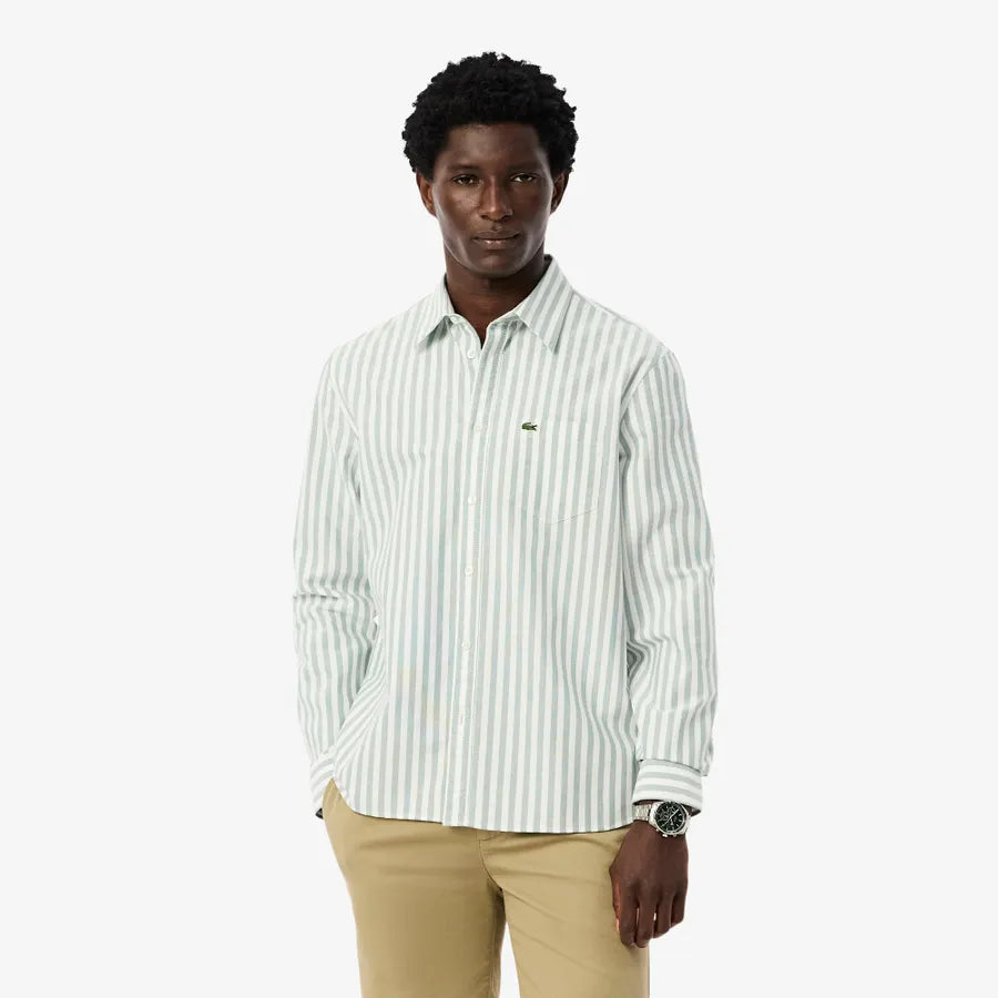 Camisa Oxford Rayada Fit Regular