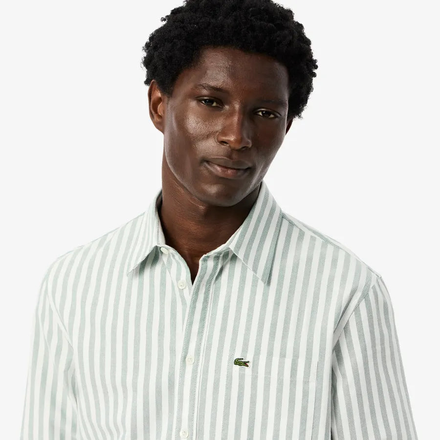 Camisa Oxford Rayada Fit Regular