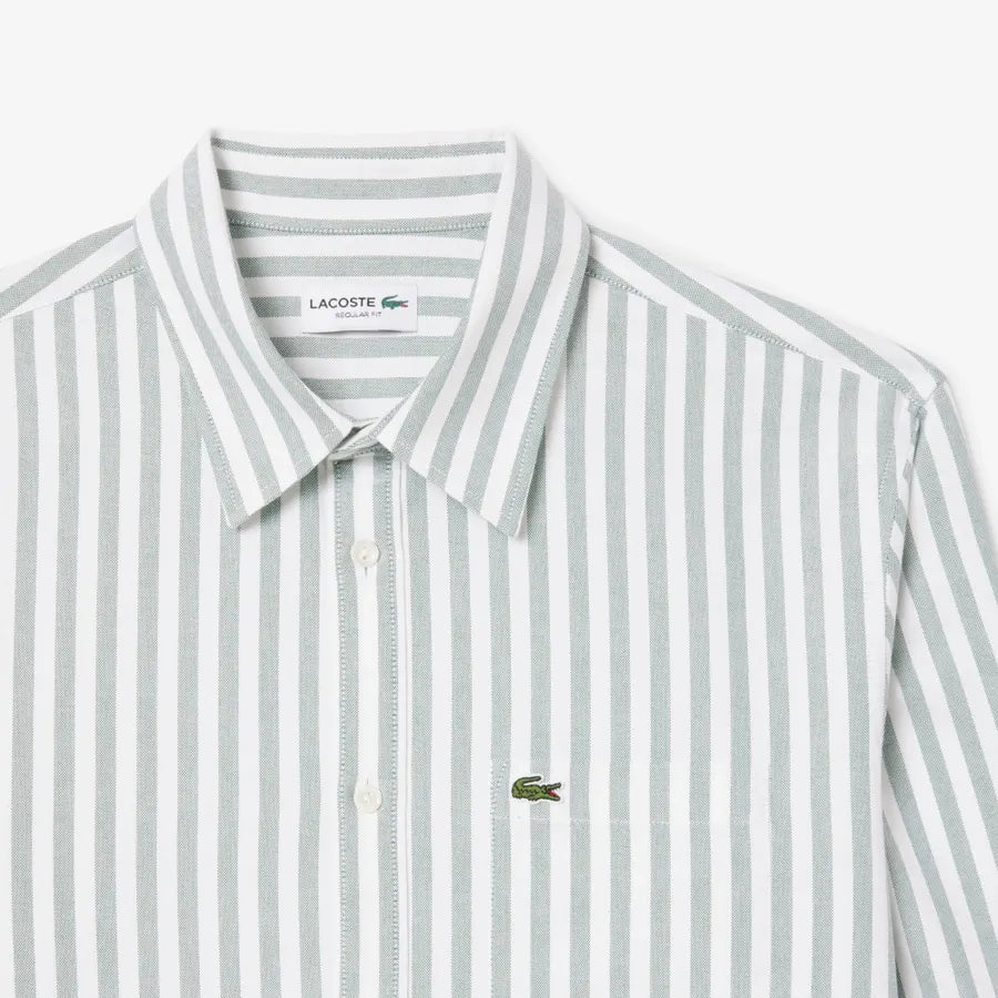 Camisa Oxford Rayada Fit Regular