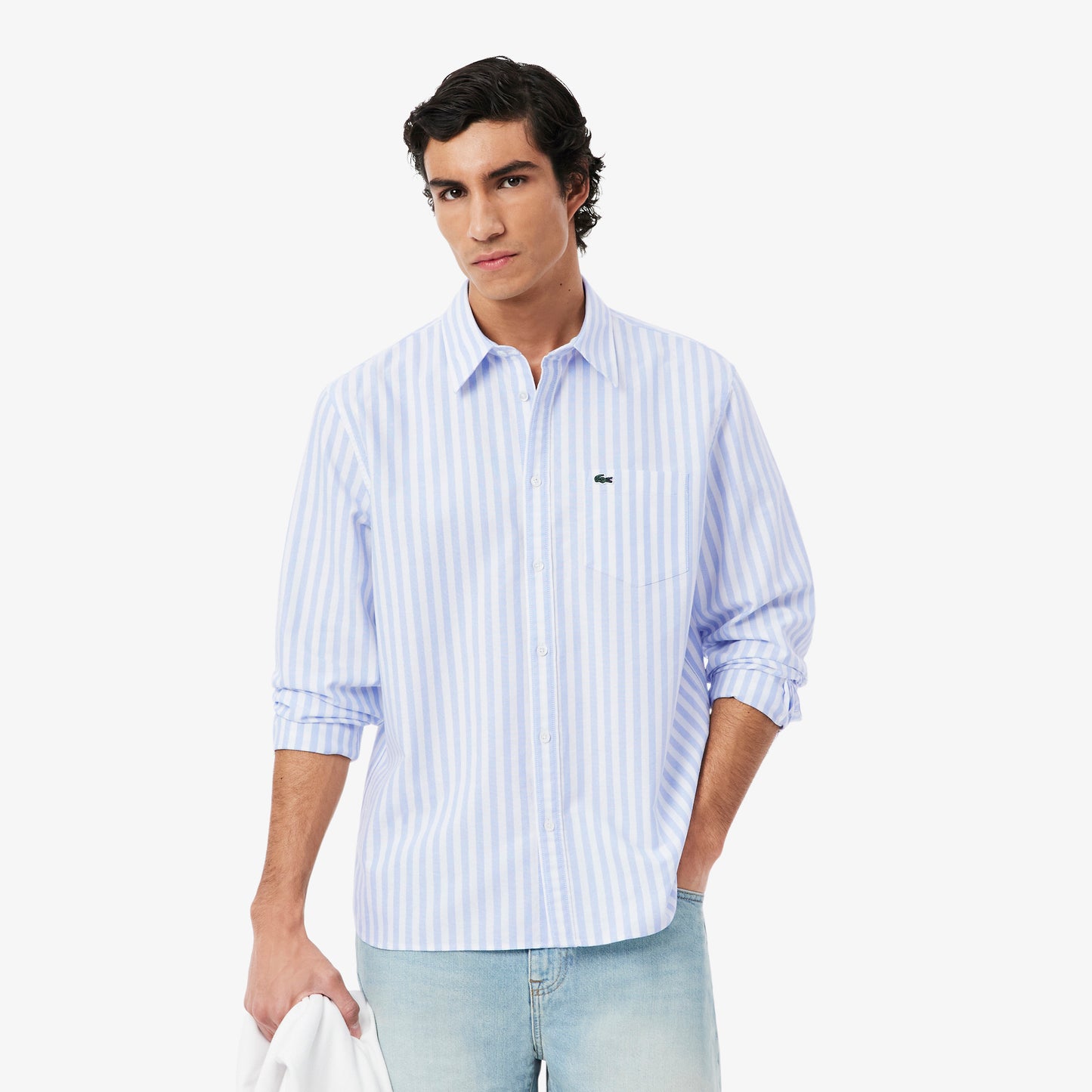 Camisa Oxford Rayada Fit Regular