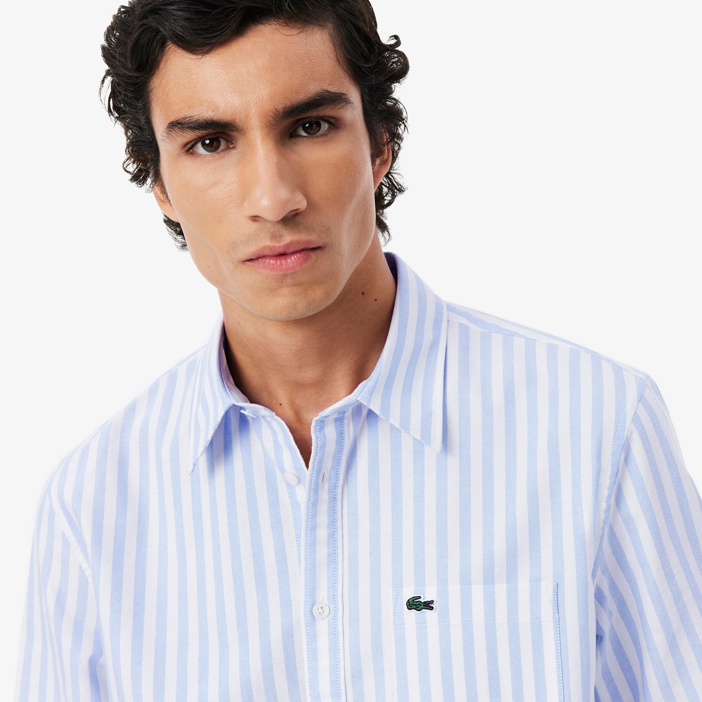 Camisa Oxford Rayada Fit Regular