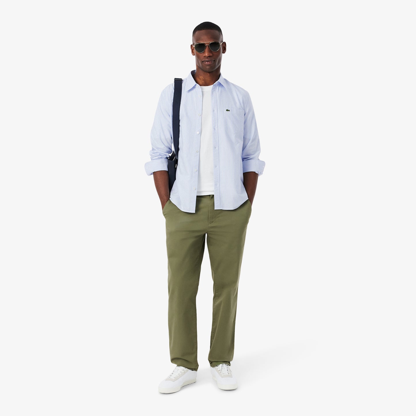 Camisa Oxford Rayada Fit Regular